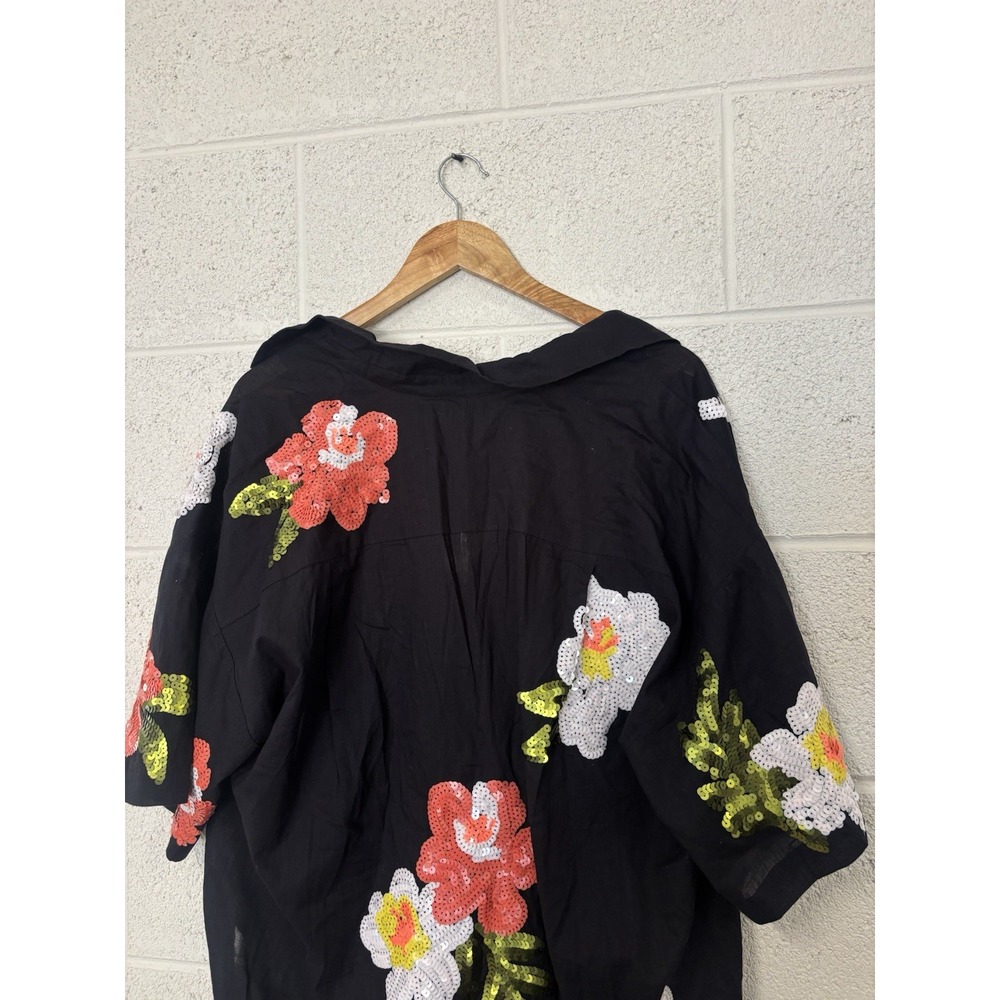 NWT CELANDINE Sequin ButtonDown Shirt Women's Large Retail $138 - Picture 4 of 4